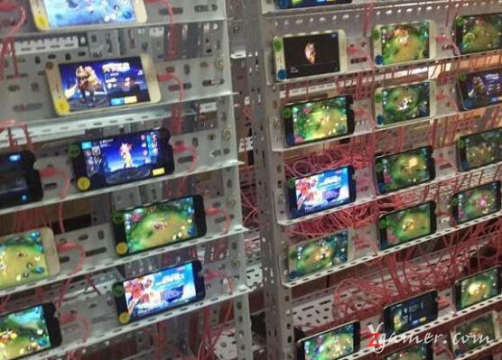 《王者荣耀》刷金工作室：百台苹果手动群控843