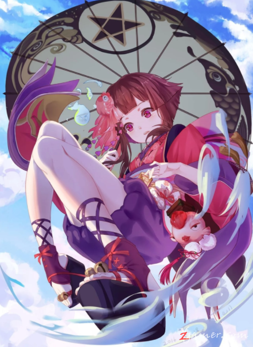 阴阳师手游萝莉神乐壁纸美图鉴赏966