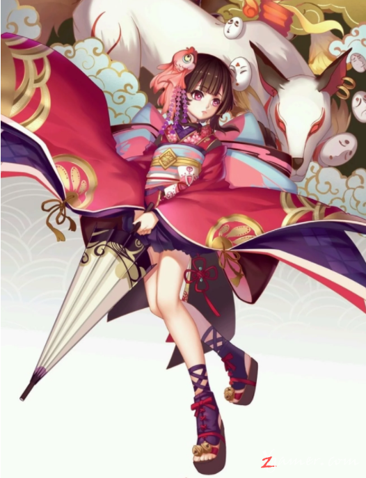 阴阳师手游萝莉神乐壁纸美图鉴赏595