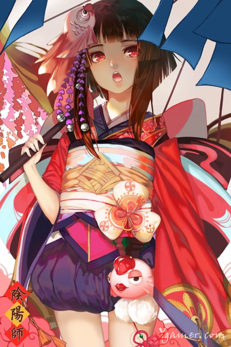 阴阳师手游萝莉神乐壁纸美图鉴赏671