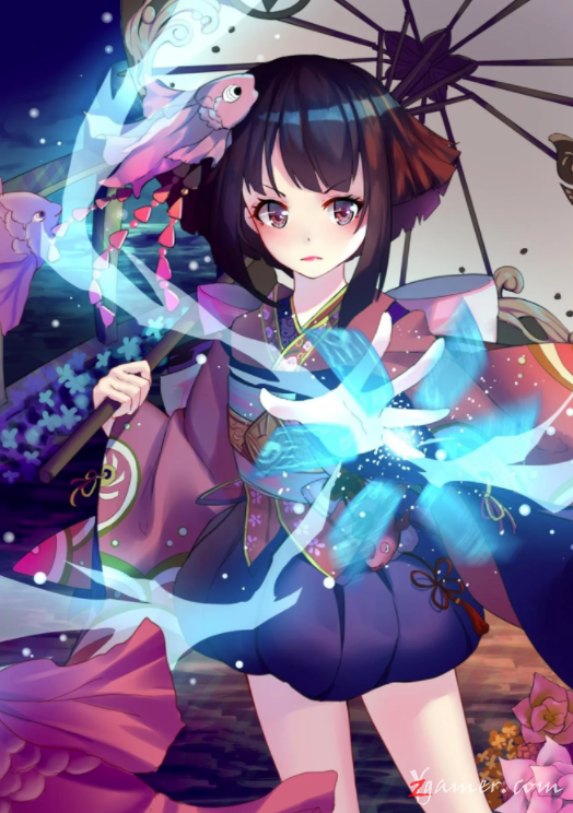 阴阳师手游萝莉神乐壁纸美图鉴赏492