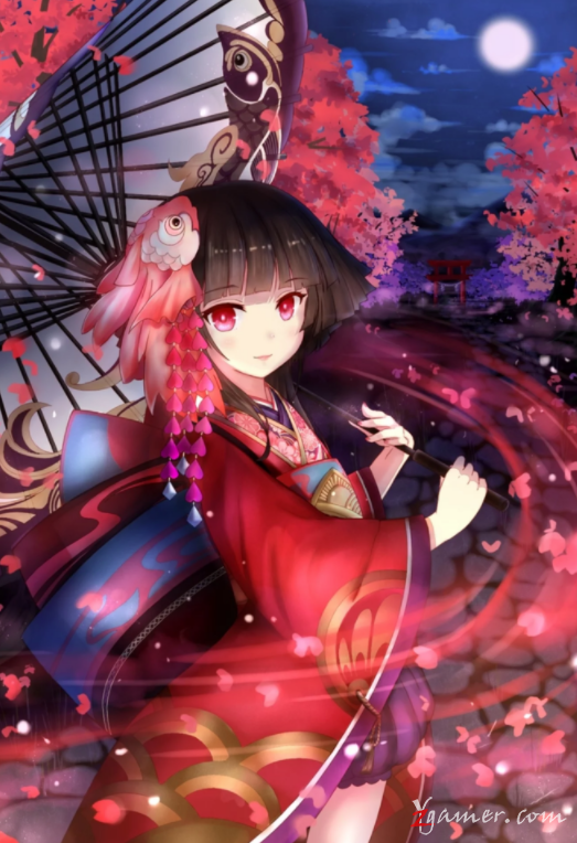 阴阳师手游萝莉神乐壁纸美图鉴赏497